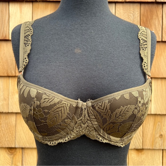 NWOT Aerie Real Power Balconette Lightly Lined Bra in Olive, 34B - Picture 5 of 15